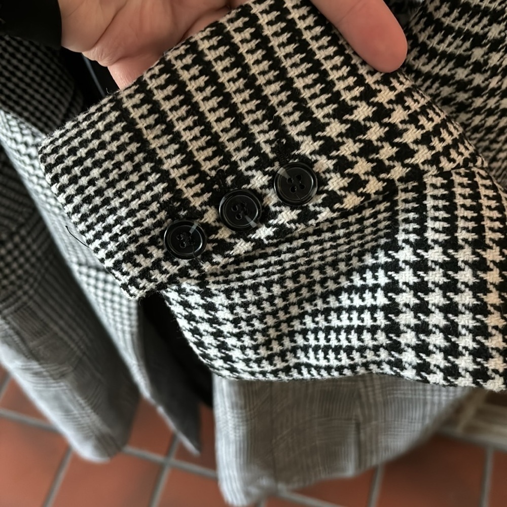 Womens Plus Size Maurice’s PeaCoat, 3X, Houndstooth - Picture 6 of 10
